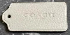 COACHレザーキーホルダー　タグ型
