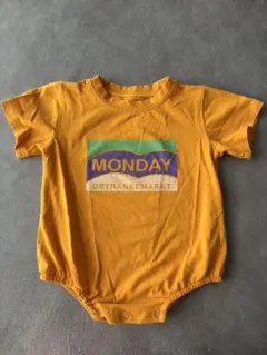 【韓国子ども服】MONDAY ロンパース カバーオール オレンジ　80cmのサムネイル