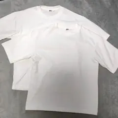 UNIQLOUユニクロユーAIRismコットンオーバーサイズTシャツM2枚セット