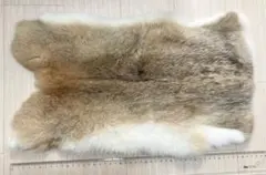 うさぎ 毛皮 ファー ラビット 生地 はぎれ ウサギ ブラウン 人工