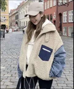 SHEIN ボアデニムジャケット