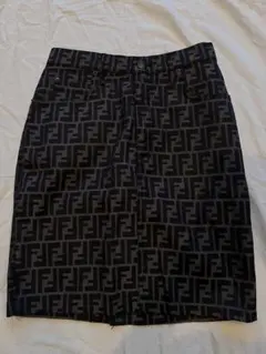 fendi ヴィンテージ　ズッカ柄　スカート　タイト