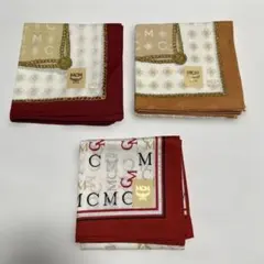 ②MCMハンカチーフ・ハンカチ3枚