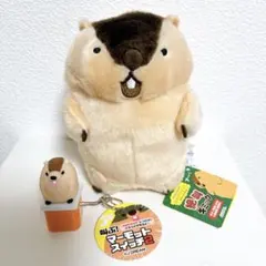 はまもと マーモットのもっとっと絶叫ギミックぬいぐるみ スイッチ 2点セット