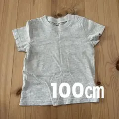 【美品】【即日発送】無地 グレー Tシャツ 100㎝