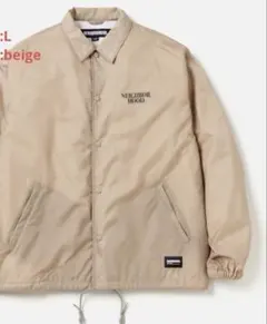 NEIGHBORHOOD ベージュ ナイロンジャケット L