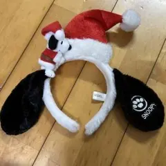 USJ ユニバ カチューシャ スヌーピー クリスマス サンタ 耳付き