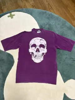 ヒステリックグラマー！スカルプリント Tシャツ フリーサイズ パープル