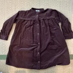 BREEZE ダークブラウン 長袖ワンピース 130cm