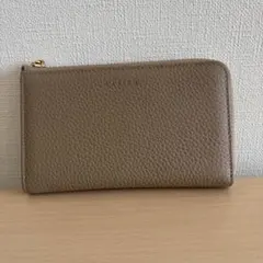 LASIEM 本革 長財布 グレージュ バイカラー 大容量 美品のサムネイル