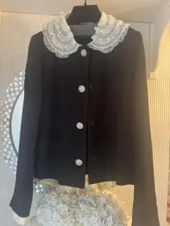【miu miu】ブラック ノーカラージャケット 2026年最新】MIU MIU レディース ノーカラージャケットの人気アイテム
