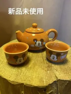 【 新品・未使用 】 Disney ミッキー&ミニー 陶器製 湯のみセット