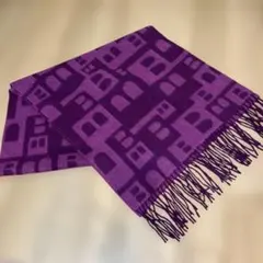 BALLY ストール マフラー ウール カシミヤ 紫色 マフラー
