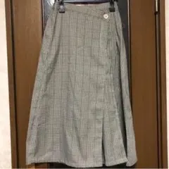 サイドプリーツラップスカート