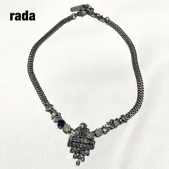 極美品 rada ANAYI ビジューネックレス クリスタル チェーン シルバーのサムネイル