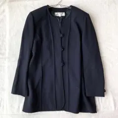 【ハーディエイミス】ノーカラージャケット 毛100％ ループフルボタン 43のサムネイル