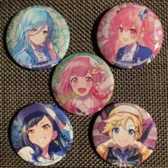 プロセカ　ローソンコラボ　イベントイラストコレクション　缶バッジ　計5点セット