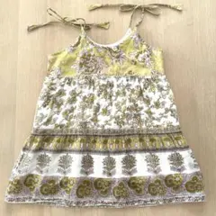 インドブロックプリントキャミソールS