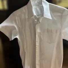ホワイト ショートスリーブ スクールシャツ