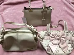 ハンドバッグ、ショルダーバッグ3個セット❤️レストローズ、ジルスチュアート