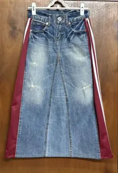 24ss HIGH-GATE リメイク サイドラインデニムパンツ ストライプ - メルカリ