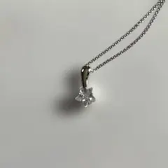 流れ星デザインネックレス　ＣＺ　シルバー925