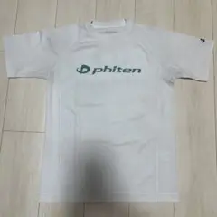 phiten Tシャツ ホワイト×ターコイズブルー Sサイズ