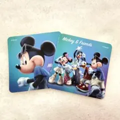 ディズニー 渋谷109 ガチャガチャ シール ミッキー フレンズ集合ノベルティ