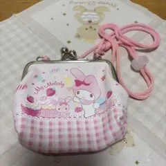 マイメロディ がま口 ポシェット ピンク