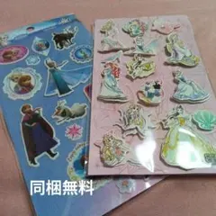 【同梱無料】 ディズニー プリンセス 立体シール アナ雪 ステッカーのサムネイル
