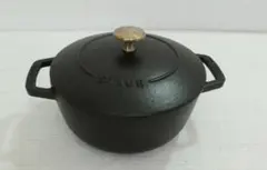 STAUB ストウブ ラ・ココット 20cm ブラック 両手鍋 真鍮ノブ STAUB ストウブ ラ・ココット 20cm ブラック 両手鍋 真鍮ノブ - メルカリ