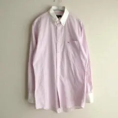 BURBERRY BLACK LABEL　ストライプ ボタンダウン ワイシャツ