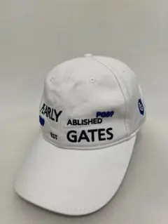 PEARLY GATES ゴルフ キャップ ホワイト PGロゴ - メルカリ