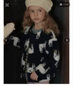 新品 Samansa Mos2 Lagom ジャカードボアブルゾン アウター X