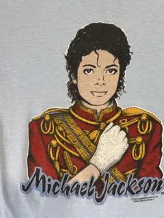マイケルジャクソン Tシャツ CHED USA製 L 【超希少ラメ】1984年 