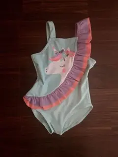 90cmくらい　ユニコーンプリント水着（女の子）