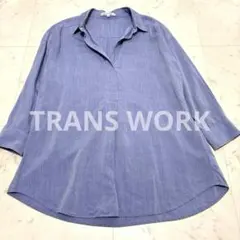 TRANS WORK スキッパー 長袖 チュニック シャツ（ブラウス） 38のサムネイル