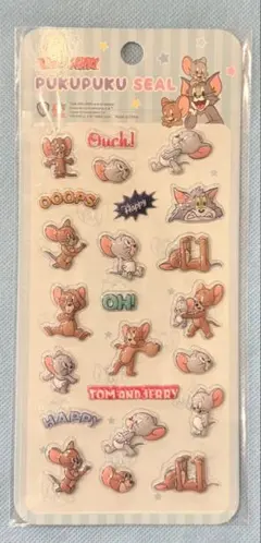 【匿名・24時間以内発送】トムとジェリー ぷくぷくシール　新品未開封