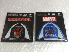 デッドプール スパイダーマン エンブレムステッカー 刺繍 ワッペン MARVEL