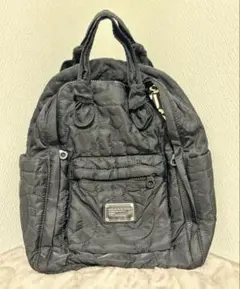 MARC JACOBS マークジェイコブス　キルティングリュック　ブラック