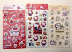 ぷっくりシール　マロンクリーム　コロコロクリリン　ハローキティ