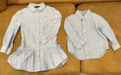 110㎝&90㎝　ラルフローレン シャツ　姉弟　姉妹