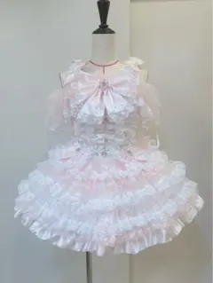 アイドル衣装 コンカフェ ピンク 3点セット