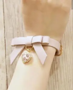 LIZLISA リボンブレスレット ピンクのサムネイル