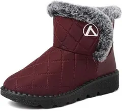 ✨スノーブーツ✨ レディース 冬靴 裏起毛 超軽量 ショートブーツ 23.5cm
