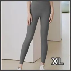 XL ヨガウェア グレー レギンス フィットネス ヨガ レディース