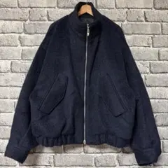 【美品】HARE　ウールスタンドブルゾン　ZIP　パープル　アウター