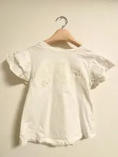 GAP フリル袖　ロゴTシャツ 白　女の子　150