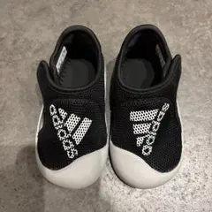 【美品】adidas アディダス ベビーサンダル ブラック メッシュ 13cm