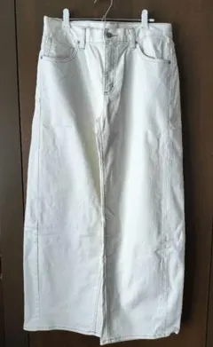 GU／ワイドストレートデニムパンツ／XL／未使用